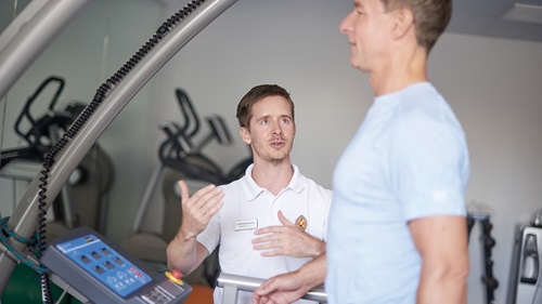 Physio with patient