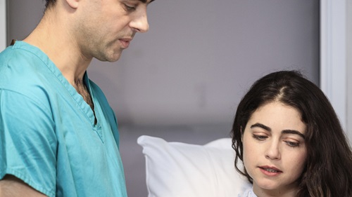 Scrub nurse with patient